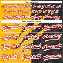Charger l'image dans la galerie, Custom Graffiti Pattern Black Gold-Red 3D Two-Button Unisex Softball Jersey