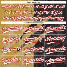 Charger l'image dans la galerie, Custom Graffiti Pattern Black Old Gold-Red 3D Two-Button Unisex Softball Jersey