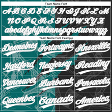 Charger l'image dans la galerie, Custom Graffiti Pattern Black Teal-Gray 3D Two-Button Unisex Softball Jersey
