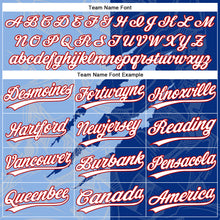 Charger l'image dans la galerie, Custom Graffiti Pattern Light Blue Royal-Red 3D Two-Button Unisex Softball Jersey
