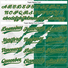 Charger l'image dans la galerie, Custom Graffiti Pattern Kelly Green-Old Gold 3D Two-Button Unisex Softball Jersey