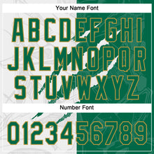 Charger l'image dans la galerie, Custom Graffiti Pattern Kelly Green-Old Gold 3D Two-Button Unisex Softball Jersey
