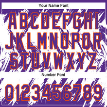 Загрузить изображение в средство просмотра галереи, Custom Purple Orange-White 3D Pattern Abstract Sharp Shape Two-Button Unisex Softball Jersey