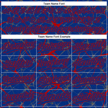 Загрузить изображение в средство просмотра галереи, Custom Royal Red 3D Pattern Abstract Network Two-Button Unisex Softball Jersey