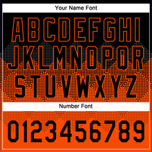 Загрузить изображение в средство просмотра галереи, Custom Black Orange 3D Pattern Gradient Square Shapes Two-Button Unisex Softball Jersey