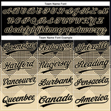 Загрузить изображение в средство просмотра галереи, Custom Black Cream 3D Pattern Gradient Square Shapes Two-Button Unisex Softball Jersey