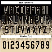 Загрузить изображение в средство просмотра галереи, Custom Black Cream 3D Pattern Gradient Square Shapes Two-Button Unisex Softball Jersey