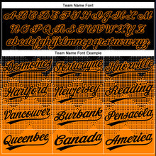 Загрузить изображение в средство просмотра галереи, Custom Black Bay Orange 3D Pattern Gradient Square Shapes Two-Button Unisex Softball Jersey