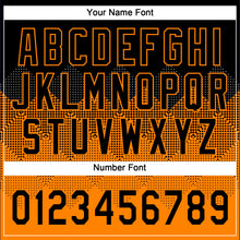 Загрузить изображение в средство просмотра галереи, Custom Black Bay Orange 3D Pattern Gradient Square Shapes Two-Button Unisex Softball Jersey