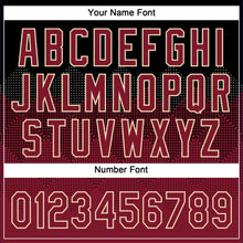 Загрузить изображение в средство просмотра галереи, Custom Black Crimson-City Cream 3D Pattern Gradient Square Shapes Two-Button Unisex Softball Jersey