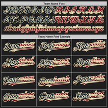 Загрузить изображение в средство просмотра галереи, Custom Black Cream Pinstripe Vintage USA Flag Two-Button Unisex Softball Jersey