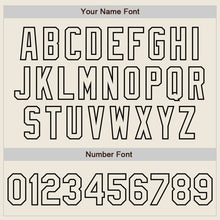 Загрузить изображение в средство просмотра галереи, Custom Cream Black Pinstripe Black Two-Button Unisex Softball Jersey