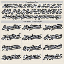 Загрузить изображение в средство просмотра галереи, Custom Cream Black Pinstripe Gray Two-Button Unisex Softball Jersey