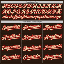Laden Sie das Bild in den Galerie-Viewer, Custom Brown Red Pinstripe Cream Two-Button Unisex Softball Jersey