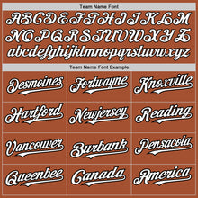 Загрузить изображение в средство просмотра галереи, Custom Texas Orange Black Pinstripe White Two-Button Unisex Softball Jersey