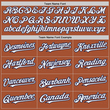 Загрузить изображение в средство просмотра галереи, Custom Texas Orange Navy Pinstripe White Two-Button Unisex Softball Jersey