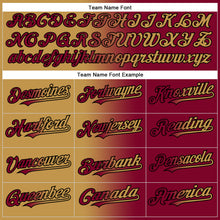 Laden Sie das Bild in den Galerie-Viewer, Custom Maroon Old Gold-Black Gradient Fashion Two-Button Unisex Softball Jersey