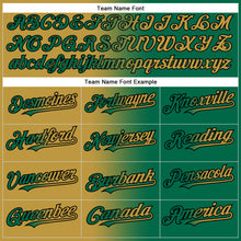 Charger l'image dans la galerie, Custom Kelly Green Old Gold-Black Gradient Fashion Two-Button Unisex Softball Jersey