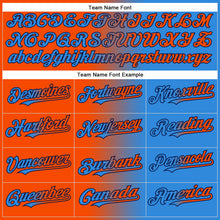 Charger l'image dans la galerie, Custom Electric Blue Orange-Navy Gradient Fashion Two-Button Unisex Softball Jersey