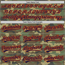 Laden Sie das Bild in den Galerie-Viewer, Custom Camo Navy-Orange Salute To Service Two-Button Unisex Softball Jersey