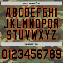 Загрузить изображение в средство просмотра галереи, Custom Camo Black-Orange Salute To Service Two-Button Unisex Softball Jersey