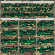 Загрузить изображение в средство просмотра галереи, Custom Camo Kelly Green-Black Salute To Service Two-Button Unisex Softball Jersey