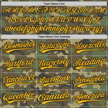 Загрузить изображение в средство просмотра галереи, Custom Camo Gold-Black Salute To Service Two-Button Unisex Softball Jersey