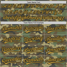 Загрузить изображение в средство просмотра галереи, Custom Camo Old Gold-Black Salute To Service Two-Button Unisex Softball Jersey