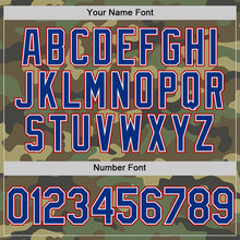 Загрузить изображение в средство просмотра галереи, Custom Camo Royal-Red Salute To Service Two-Button Unisex Softball Jersey