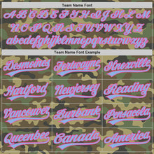 Загрузить изображение в средство просмотра галереи, Custom Camo Light Blue-Pink Salute To Service Two-Button Unisex Softball Jersey