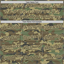 Загрузить изображение в средство просмотра галереи, Custom Camo Olive-Cream Salute To Service Two-Button Unisex Softball Jersey