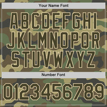 Загрузить изображение в средство просмотра галереи, Custom Camo Olive-Cream Salute To Service Two-Button Unisex Softball Jersey