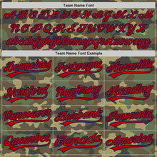 Загрузить изображение в средство просмотра галереи, Custom Camo Red-Navy Salute To Service Two-Button Unisex Softball Jersey