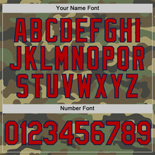 Загрузить изображение в средство просмотра галереи, Custom Camo Red-Navy Salute To Service Two-Button Unisex Softball Jersey