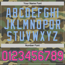 Загрузить изображение в средство просмотра галереи, Custom Camo Pink Black-Light Blue Salute To Service Two-Button Unisex Softball Jersey