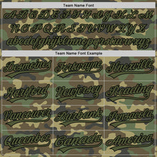 Загрузить изображение в средство просмотра галереи, Custom Camo Olive-Black Salute To Service Two-Button Unisex Softball Jersey