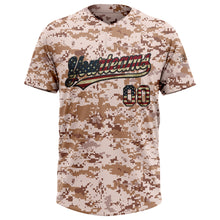 Загрузить изображение в средство просмотра галереи, Custom Camo Vintage USA Flag-Black Salute To Service Two-Button Unisex Softball Jersey