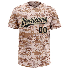 Загрузить изображение в средство просмотра галереи, Custom Camo Black-Cream Salute To Service Two-Button Unisex Softball Jersey