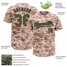 Загрузить изображение в средство просмотра галереи, Custom Camo Olive-Black Salute To Service Two-Button Unisex Softball Jersey