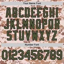 Загрузить изображение в средство просмотра галереи, Custom Camo Olive-Black Salute To Service Two-Button Unisex Softball Jersey