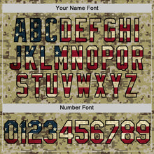 Загрузить изображение в средство просмотра галереи, Custom Camo Vintage USA Flag-Black Salute To Service Two-Button Unisex Softball Jersey