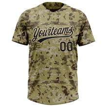 Загрузить изображение в средство просмотра галереи, Custom Camo Black-Cream Salute To Service Two-Button Unisex Softball Jersey