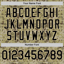 Загрузить изображение в средство просмотра галереи, Custom Camo Black-Cream Salute To Service Two-Button Unisex Softball Jersey