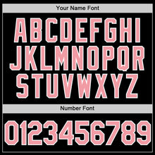 Загрузить изображение в средство просмотра галереи, Custom Black Medium Pink-White Two-Button Unisex Softball Jersey