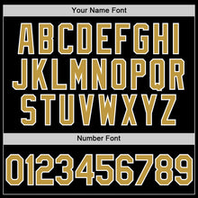 Загрузить изображение в средство просмотра галереи, Custom Black Old Gold-White Two-Button Unisex Softball Jersey