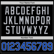 Загрузить изображение в средство просмотра галереи, Custom Black Thunder Blue-Gray Two-Button Unisex Softball Jersey