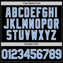 Загрузить изображение в средство просмотра галереи, Custom Black Light Blue-White Two-Button Unisex Softball Jersey