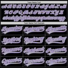 Laden Sie das Bild in den Galerie-Viewer, Custom Black Gray-Purple Two-Button Unisex Softball Jersey