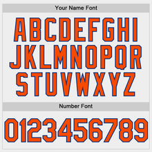 Загрузить изображение в средство просмотра галереи, Custom White Orange-Royal Two-Button Unisex Softball Jersey