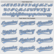 Загрузить изображение в средство просмотра галереи, Custom White Light Blue-Steel Gray Two-Button Unisex Softball Jersey